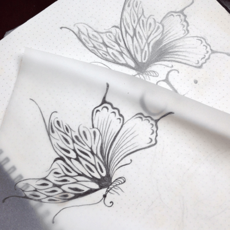 coco ribbon logo drawing